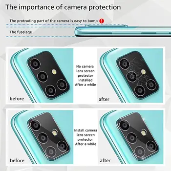 Zaštita Ekrana Kamere Glsss Za Samsung Galaxy Note 20 Ultra A50 A51 A71 A70 Film Za Objektiv S20 fe S8 S10 Plus Kaljeno Staklo