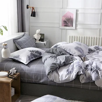Jednostavan Moderan Komplet posteljinu Jastučnicu s bijelim listovima Deka Komplet sa posteljinu Male krevetu Deka u skandinavskom stilu Deka