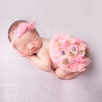 Rekvizite za snimanje fotografija novorođenče Odjeću za djevojčice šlem i niz bulk cvjetnih komada Europa i Америка2021 Višebojnom mogućnosti