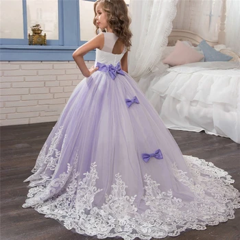 Elegantne držači dječje haljine za djevojčice flower girl Vjenčanje večernja odjeća Teen Princess Božićni domjenak Dječja odjeća