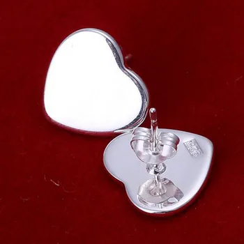 925 sterling srebra luč Romantična dizajn srca naušnice-roze za žene brinco vintage angažman šarm nakit darove ljubitelj