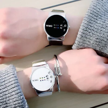 Jednostavne modni satovi za par Popularni Svakodnevne kvarcni ručni satovi Ženski muški sat Minimalizam Poklon sat za ljubitelje Relogio Feminino