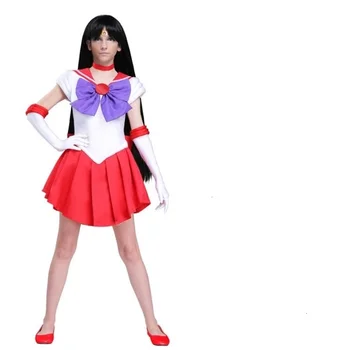 Novi anime lijep vojnika sailor Moon Mars japanska anime cosplay odijelo djevojke haljina za party na Noć vještica puni fantastičan haljina