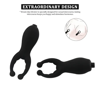 EXVOID Spona za penis Vibrator Seks-igračke Za žene Spona za bradavice Dojke Maser Silikonski Vibrator G-točke Stimulacija Klitorisa i Vagine