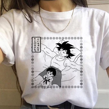 2021 Dragon Ball Ženska t-shirt Moda Anime sina Goku kratkih rukava Casual odjeća Crtići majica Harajuku Print Ženska t-shirt Majice