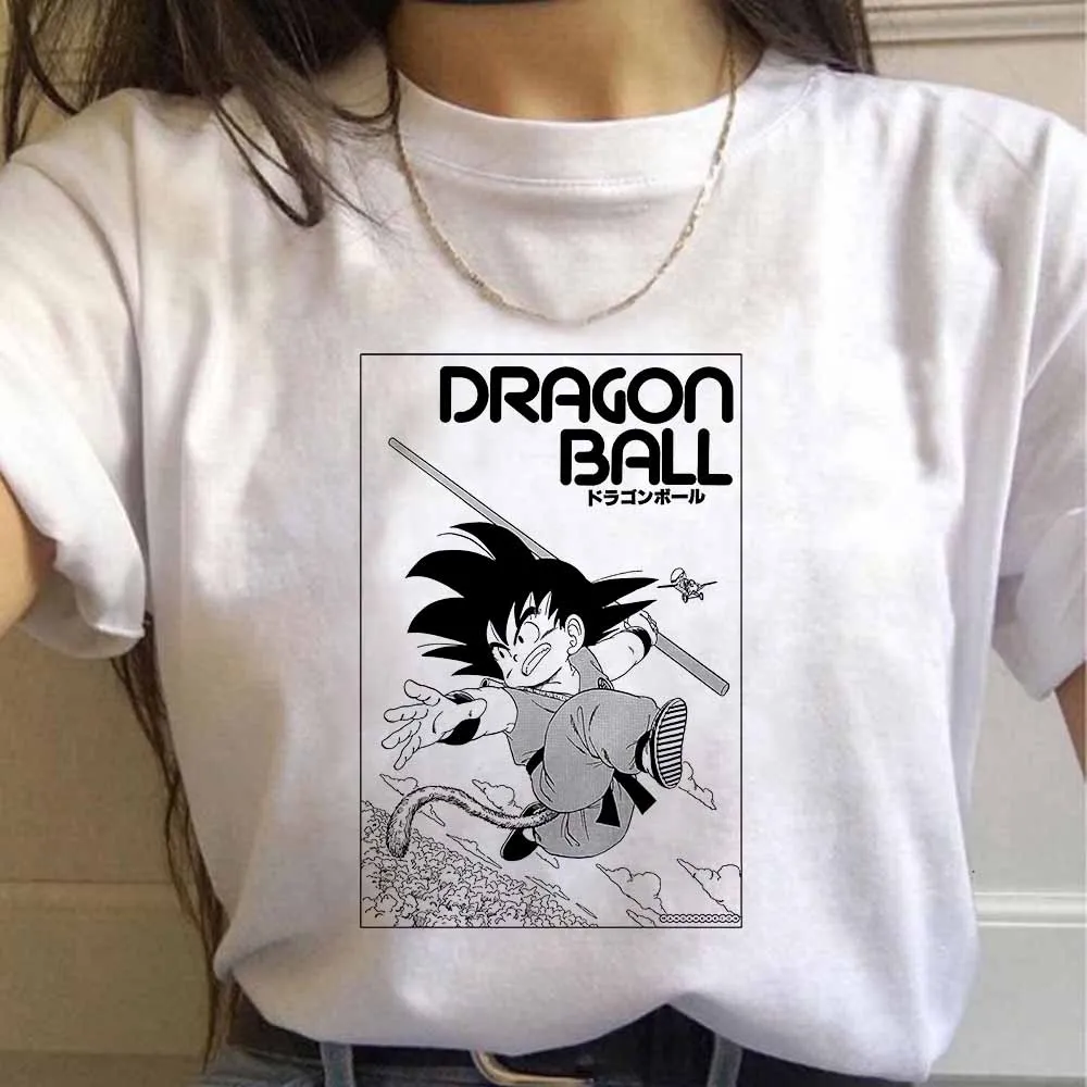 2021 Dragon Ball Ženska t-shirt Moda Anime sina Goku kratkih rukava Casual odjeća Crtići majica Harajuku Print Ženska t-shirt Majice Slika  1