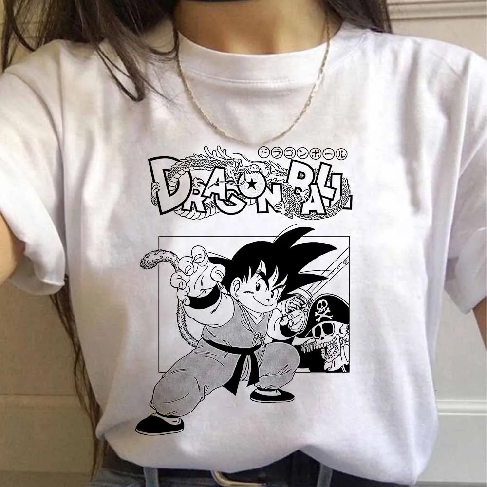 2021 Dragon Ball Ženska t-shirt Moda Anime sina Goku kratkih rukava Casual odjeća Crtići majica Harajuku Print Ženska t-shirt Majice Slika  3
