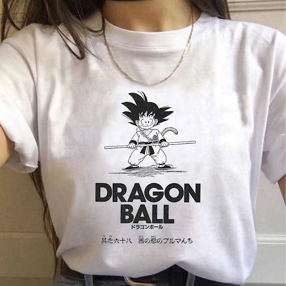2021 Dragon Ball Ženska t-shirt Moda Anime sina Goku kratkih rukava Casual odjeća Crtići majica Harajuku Print Ženska t-shirt Majice Slika  4
