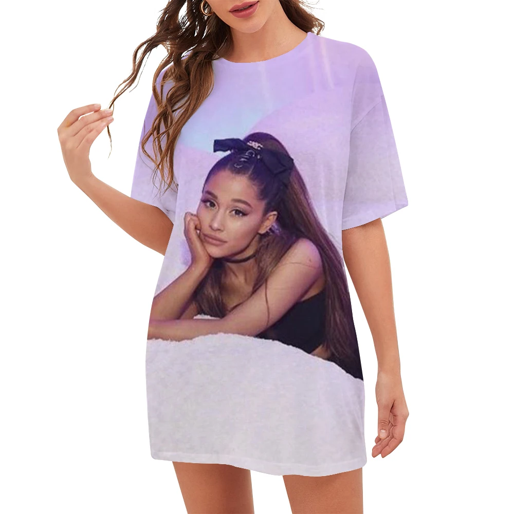 CLOOCL Popularne zvijezde Ariana Grande Trendy ženske slobodne majice kratki rukav Majice sa 3D ispis znakova Ženske majice Harajuku Slika  1