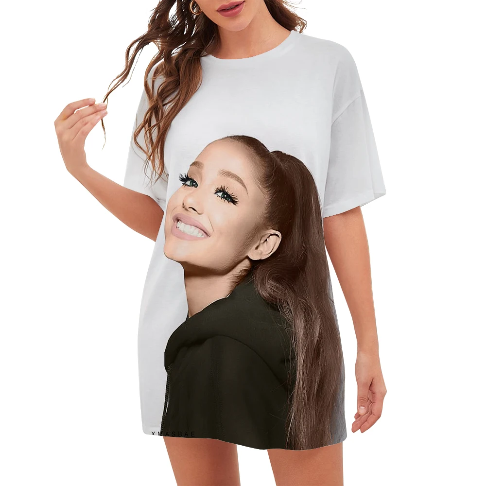 CLOOCL Popularne zvijezde Ariana Grande Trendy ženske slobodne majice kratki rukav Majice sa 3D ispis znakova Ženske majice Harajuku Slika  3