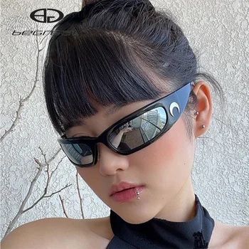 BEGREAT Mali Pravokutnik Ženske Sunčane naočale Gospodo Nijanse Klasicni Trg Crne Sunčane naočale 2022 Luksuzni Crne Naočale Nakit Naočale