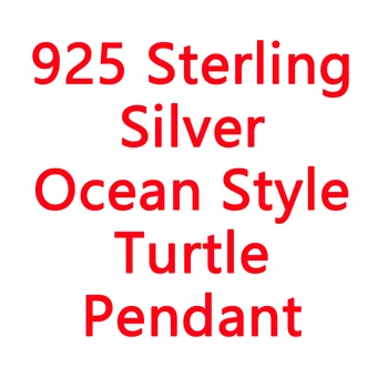 MKENDN Ocean Stil 925 Sterling Srebra Geometrijski ukras Origami Kornjača Privjesak Narukvica-lanac je Slatka Kornjača Prijateljstvo Nakit Poklon