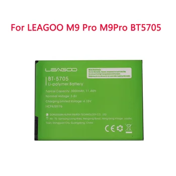 Visoko kvalitetni Originalni Baterija BT-5705 3000 mah Za mobilni telefon LEAGOO M9 Pro M9Pro BT5705 BT-5705 Smart-Dijelovi Bateria Batterie