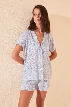 Пижама od viskoze s hrskavim cvjetnim ispis Trendyol Kit pidžame od viskoze THMSS20PT0249