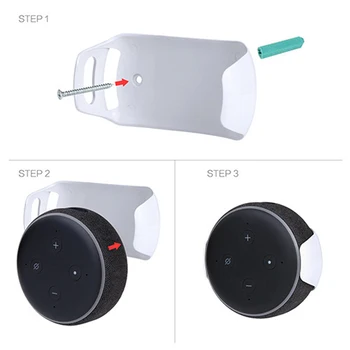 Za Echo Dot 3 Zidni Držač Intelektualni Audio Nosač Utičnica Vješalica Držač Nosač Za Echo Dot-u (3. Generacije) Pametne Običan Zvučnik