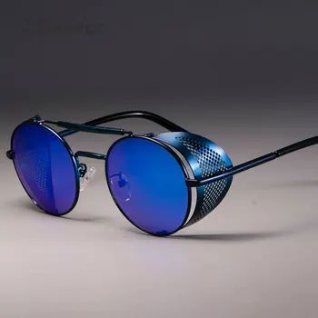 Zml14 Klasicni Okrugle metalne Sunčane naočale u Steampunk stilu Za muškarce i za žene Marke dizajnerske naočale Oculos De Sol Nijanse UV Zaštita