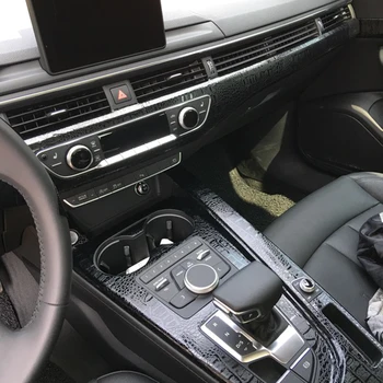 Za Audi A4 A5 B9 2017-2019 Interna Središnja upravljačka Ploča Vrata Ručka 3D/5D Naljepnice od karbonskih Vlakana Naljepnice Pribor za slaganje Automobila