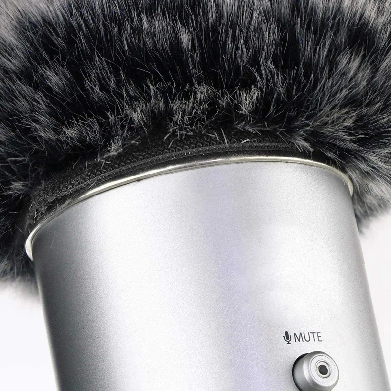Novi mikrofon Furry Windsn mikrofon filter pjene na vjetrobransko staklo, koristi se kao krzna pokriće za plave Yeti, Pro Usb конденсаторные mikrofoni Slika  5