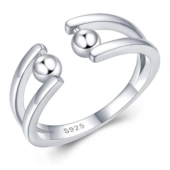 Винтажное Prsten za ublažavanje tjeskobe s otvorenim nakit prstenje Spinner Perle Prsten, Privjesak Najbolji poklon na party za žene Dame i Djevojke Mlade