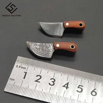 Дамасский Privjesak Mali Kuhinjski Nož Cool Mini-Nož Viseće Pribor Blagdanski Dar Rezač Za Papir džepni nož