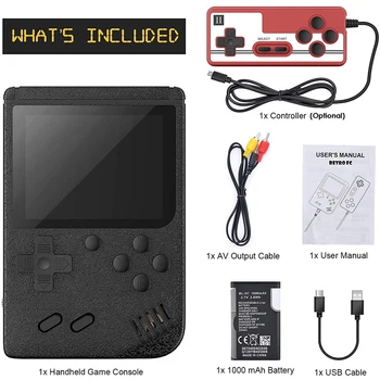 Vruće Novi Prijenosni Mini-Handheld Konzola 8 Bita 3,0-inčni LCD zaslon u Boji Retro igra player Ugrađen 400 Igre Za djecu Poklon