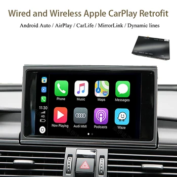 Bežični Apple CarPlay Za Audi A4 A5 Q5 2009-2016 NE Sustav MMI Симфоническое ili Koncert radio Podrška originalne zaslona MirrorLink