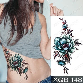 Vodootporne Privremena Tetovaža Naljepnica Rainbow Jednorog Hvatačem snova Flash Tetovaže Butterfly Body Art Ruka Lažni Rukav Tetovaže Za žene