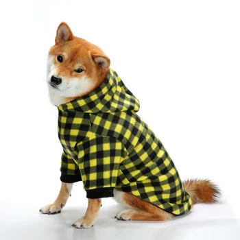 Pokrivač jakna s kapuljačom za kućne ljubimce pse Zimske tople двуногие hoodies Majica Kaput od runo s нашивкой-radna Odjeća za Mlade Srednjih pasa