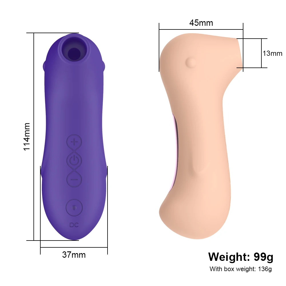 Vibrator da sisa i puše klitorisa 10 Načina intenziteta Seks-igračka za žene Stimulans usisavanje Bradavica Klitorisa za Parove ili Solo Slika  1