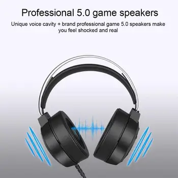 Lenovo H401 Ožičen Slušalice 7.1 Stereo RGB Svjetlo USB/3,5 mm Praktičan, Računalna Igraonica za Slušalice sa Mikrofonom za Igrača