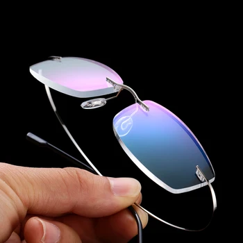 Unisex Ultra rimless s jasnim memorijom Titan Naočale Za Čitanje Magnetskih Naočale za dalekovidnost Trajnost +1,0~+4,0