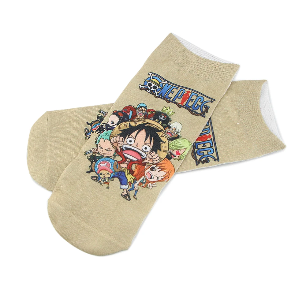 ZF1945 1 par Anime Čarape Luffy Pirate Kralj Cool Čarape s likovima Udoban prozračna Modni Novitet Za prijatelje Ljubitelje Anime Slika  2