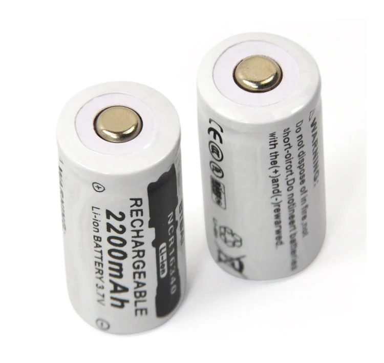 3.7 2200 mah CR123A litij baterija baterija baterija baterija baterija baterija 16340 Slika  0