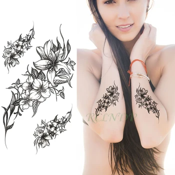 Vodootporne Privremena Tetovaža Naljepnica cvijet Lažna Tetovaža Flash Tetovaža je Ruka Ruka Noga Cool za Djevojčice Žene Muškarce