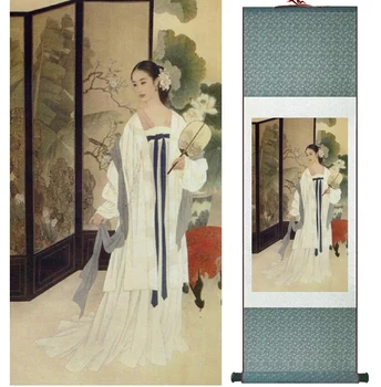 Tradicionalni kineski lijepe djevojke boje Uređenje kućnog ureda lijepe žene рисуют041012