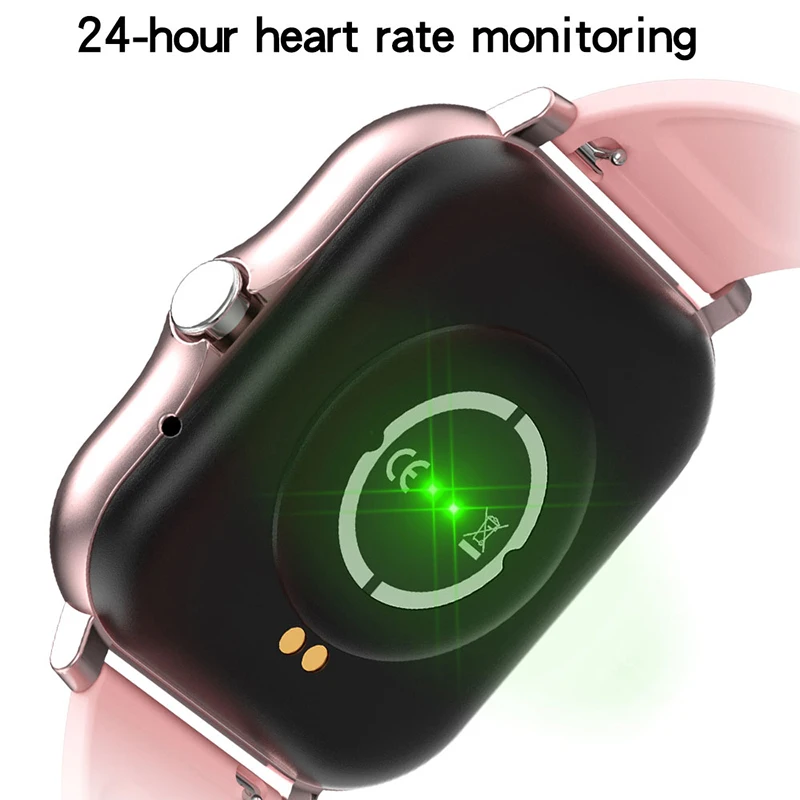 2021 moderan digitalni sat sa pametan ekrana za žene i muškarce, Sportski sat s srčanog ritma, krvnog tlaka, Vodootporan e Bluetooth-sat s led pozadinskim osvjetljenjem Slika  4