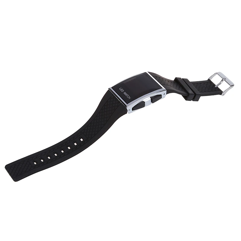 Izdržljiva svakodnevne strme crnci sportski sat za muškarce LED digitalni muški sat na poklon Slika  5