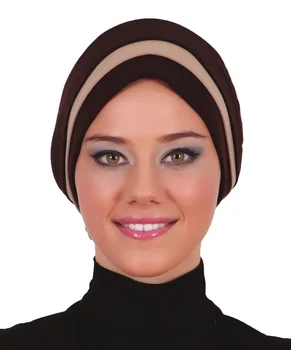 Sloj spreman ruža s turbanom hidžab hauba kapa za žene