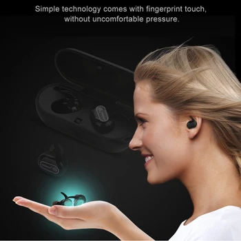 Fineblue R10 TWS Bluetooth Slušalice Bežične Osjetilne Slušalice S Punjenje Mjenjač 380 mah
