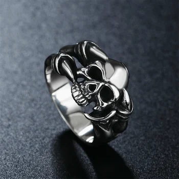 Modni retro gotička lubanju prsten nakit muški ženski univerzalne prsten večernje uređenje hip-hop blagdanski pokloni u rasutom stanju