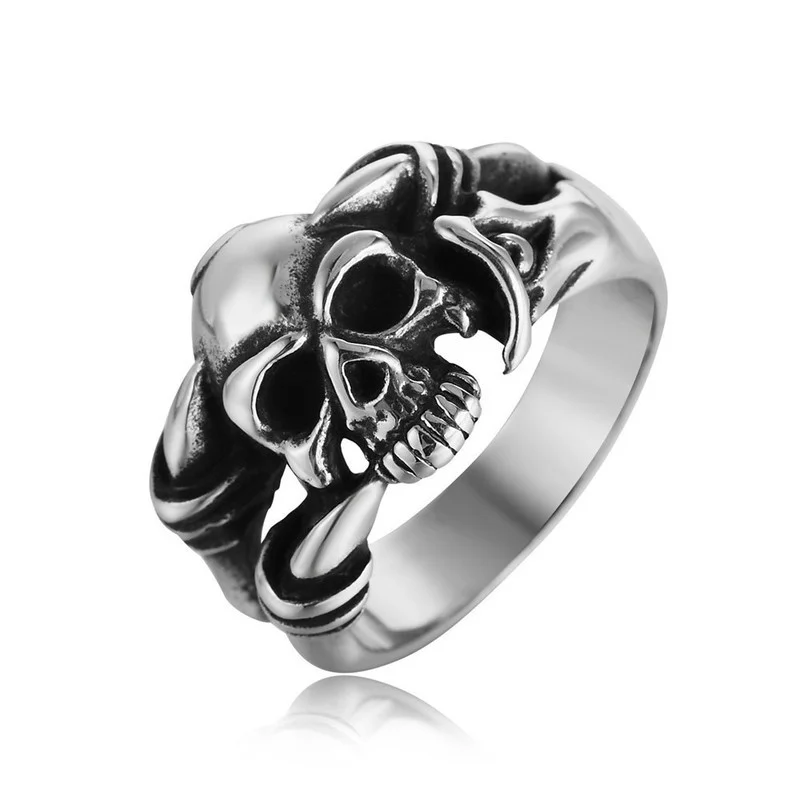 Modni retro gotička lubanju prsten nakit muški ženski univerzalne prsten večernje uređenje hip-hop blagdanski pokloni u rasutom stanju Slika  1