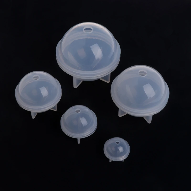 Stereo Sferna Silikonska Forma Za izradu nakita DIY Loptice Nakit od Smole Obrt Slika  1