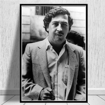 Pablo Escobar Legenda o karakteru Retro-Art Starinski Plakat Slikarstvo na platnu Zidni Klasična slika Home dekor Plakata i grafika