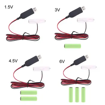 LR6 AA Baterije Элиминатор 2 m USB Kabel, Zamijenite od 1 do 4 kom. Baterije tipa AA za Radio Električni igračke Satovi Led traka