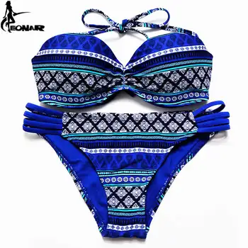 Kupaći kostim 2021 Brazilski bikini Set Seksi Cvjetni Zavoj s remenčićima Plus Size Bikini Kupaći kostimi Ženski kupaći Bikini Бандо Kupaće kostime