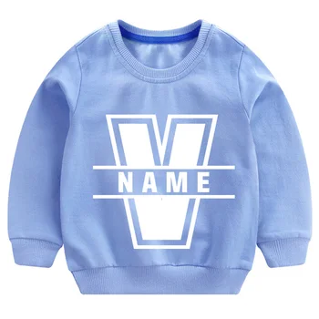 Izrađen po mjeri Dječje majica sa imenom Prilagođeno ime za malu djecu Mladih džemper za male dječake Zimska odjeća za djevojčice poklon hoodies Dječja odjeća