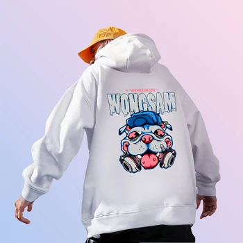 OEIN 2021 Muška hip-hop majica sa kapuljačom Hip-hop Print Ulica odjeća Harajuku Pulover s kapuljačom Runo Zima Jesen Prevelike hoodies