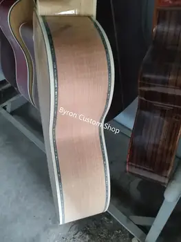 Besplatna dostava AAA custom shop vine gitara plamen javorov sjaj prirodnim gitara solidan smreka slon 43 inča akustična električna gitara