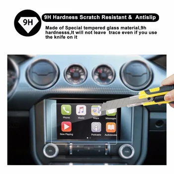 RUIYA Auto Navigacijski Zaslon Zaštitnik Za Mustang GT sync 2 sync 3 8 inča 2017 GPS, zaslon Osjetljiv na dodir Zaslon Auto Naljepnice za interijere