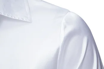 Moderan patchwork svilene satin majicu s Paisley Za muškarce 2021 g. Nove oblikovana muške košulje za svadbene haljine za nevjesta, prom, Bijela košulja-smoking